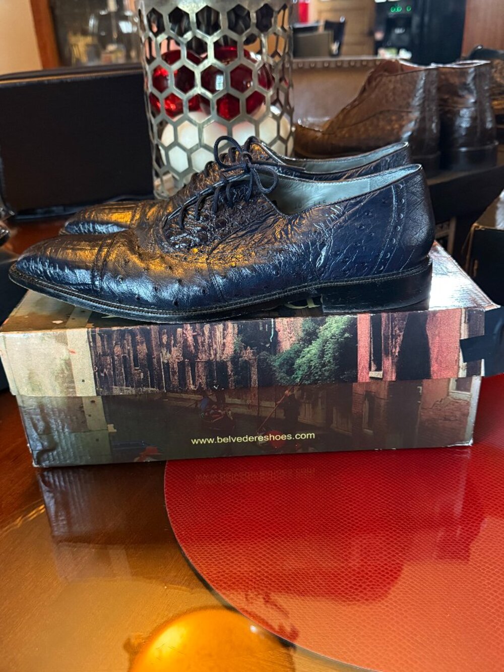 Exotic leather shoes